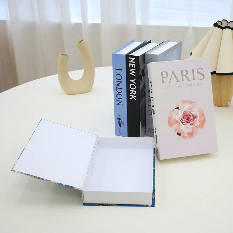 Faux livre décoratif avec rangement