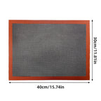 2x Tapis de cuisson en silicone réutilisable
