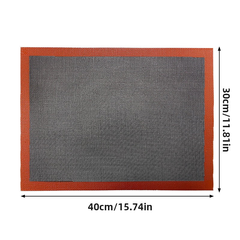 2x Tapis de cuisson en silicone réutilisable