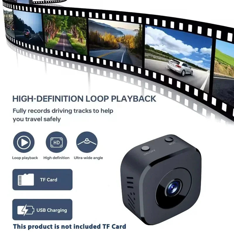 Mini Caméra SMART WiFi 6K HD - Vision Nocturne & Détecteur de Mouvement - Support OFFERT