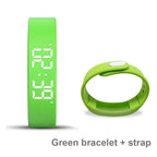 Bracelet Intelligent LED Étanche – Smartband avec Podomètre, Montre Numérique et Alarme Vibrante