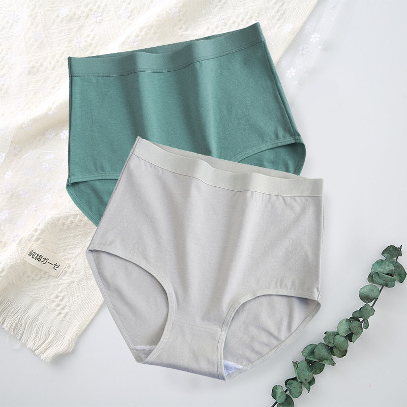 Lot de 2 Culottes taille haute en coton