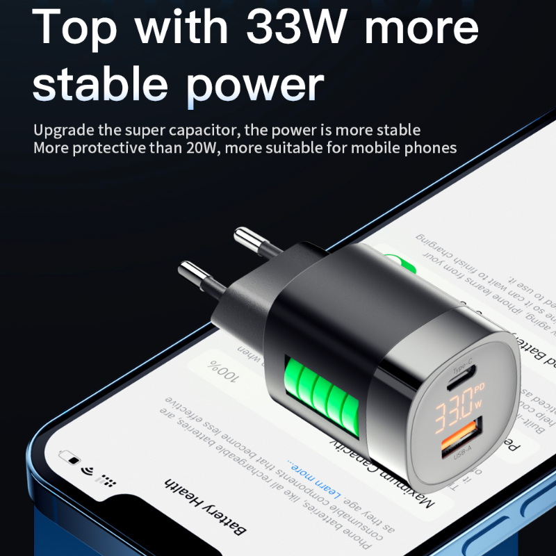 Chargeur rapide 3.0 - USB/USB C