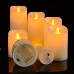 Bougies scintillantes LED sans flamme avec télécommande