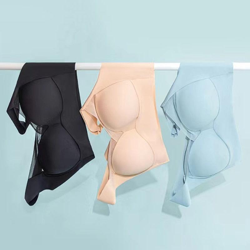 Brassière en soie glacée - Sans armatures