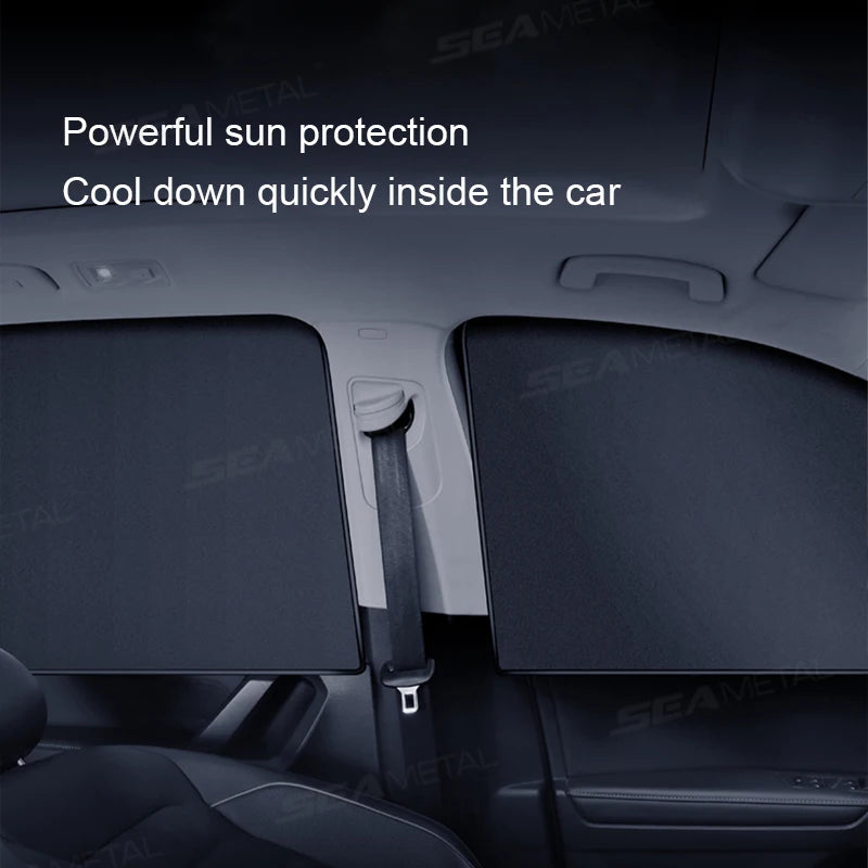 Pare-Soleil Magnétique pour Fenêtres de Voiture - Protection UV & Isolation Thermique