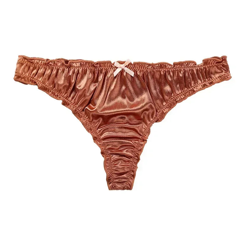 Culotte Tanga en satin de luxe - 1 ACHETEE = 1 OFFERTE