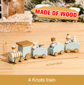 Mini train de Noël en Bois