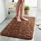 Alfombrilla de baño de adoquines ultra absorbente