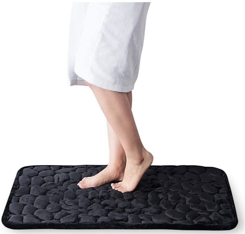 Tapis de bain pavé ultra absorbant