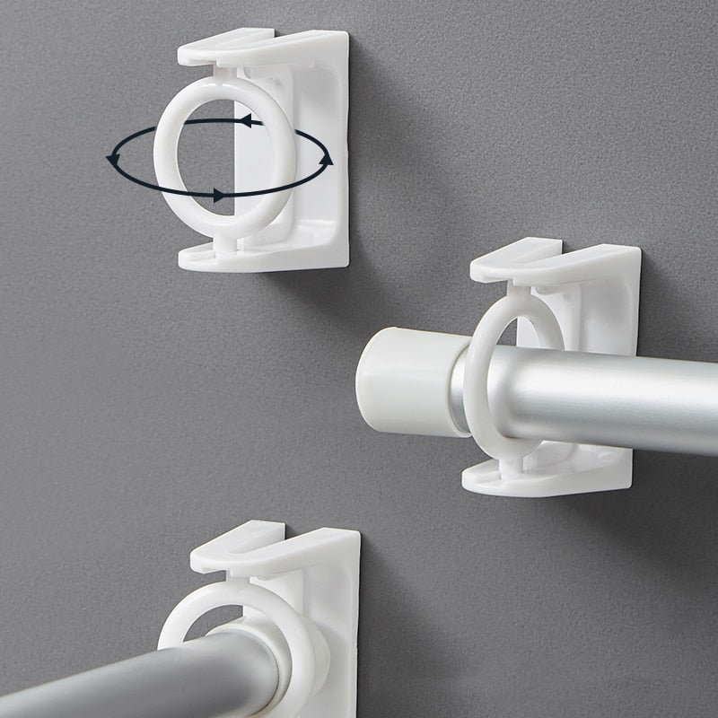 Lot de 4 Supports Anneaux Adhésifs Rotatifs