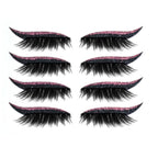 4 Pairs d'Eyeliner et Faux Cils Réutilisable Autocollants