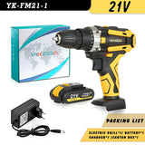 YIKODA perceuse sans fil 21V Rechargeable