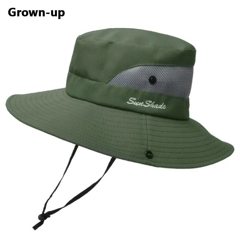 Chapeau d'été femme avec trou pour queue de cheval — polyester respirant, pliable