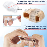 4x Séparateurs d'orteils Spécial Hallux Valgus