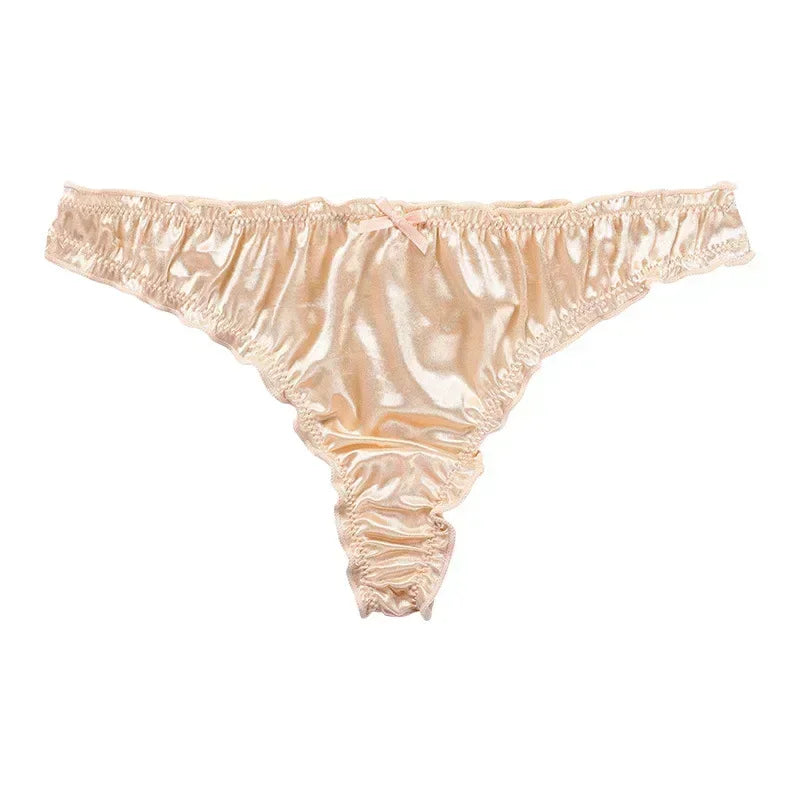 Culotte Tanga en satin de luxe - 1 ACHETEE = 1 OFFERTE