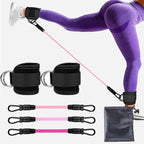 Ensemble Sangles de Cheville & Bandes de Résistance en TPE – Fitness, Musculation, Pilates & CrossFit Femme