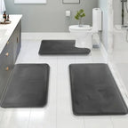 Lot de 3PCS de Tapis de Salle de Bain Absorbants & Antidérapants