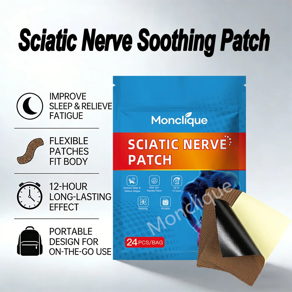 Lot de 24 Patchs Anti-Inflammatoires pour Sciatique