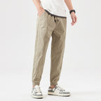Pantalon d'été coupe slim en coton - Style décontracté
