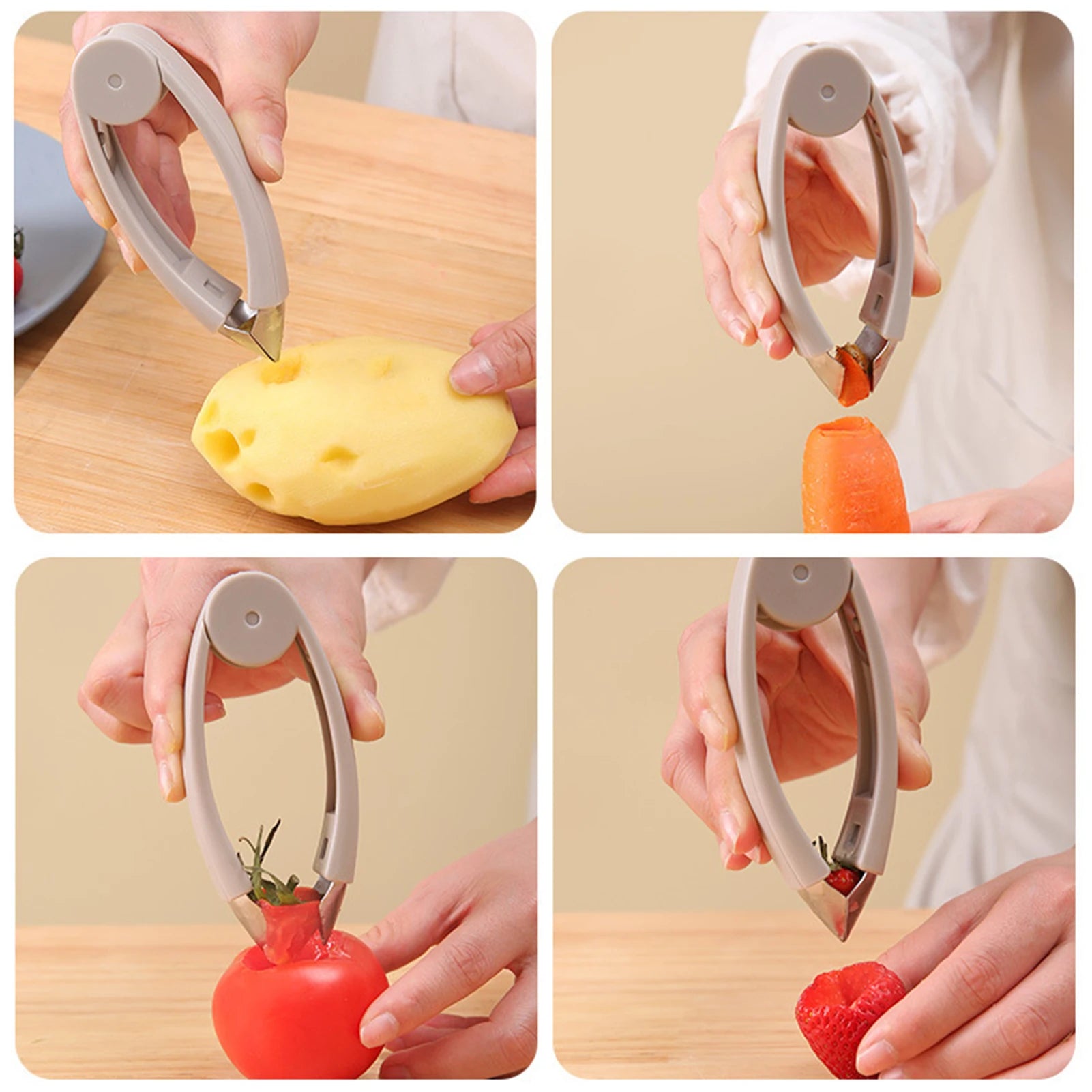 Pincer Pratique à Équeuter Fruits & Légumes