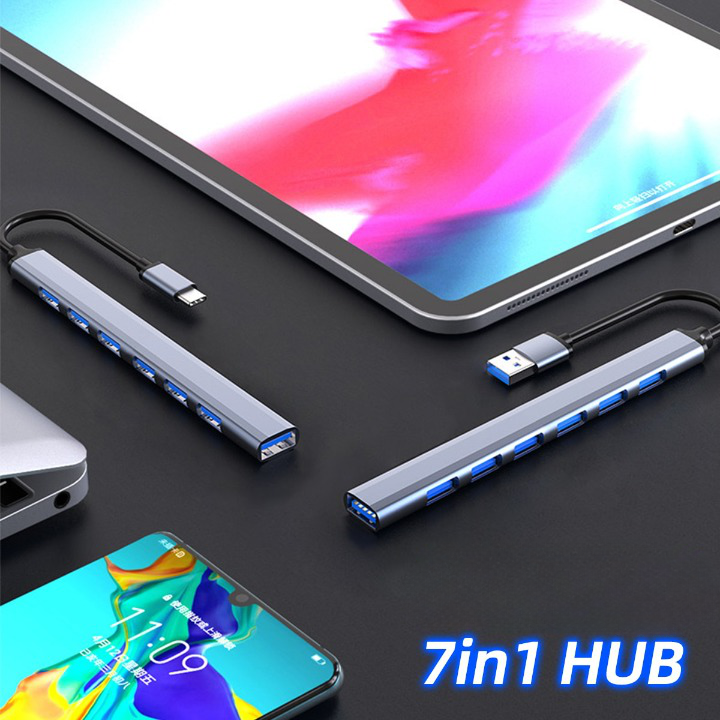 7-in-1 USB/USB-C Multiport Hub
