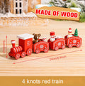 Mini train de Noël en Bois