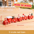 Mini train de Noël en Bois