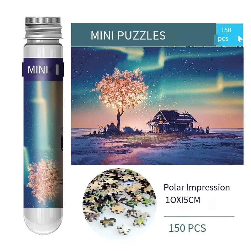 Mini Puzzle 150PCS dans tube à essai - 1 ACHETÉ = 1 OFFERT