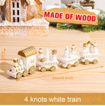Mini train de Noël en Bois