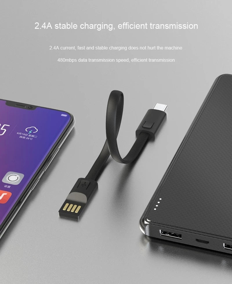 2x Câbles porte clé - USB to Type C