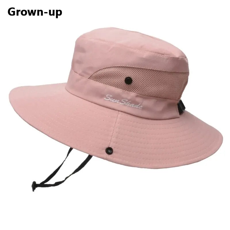 Chapeau d'été femme avec trou pour queue de cheval — polyester respirant, pliable