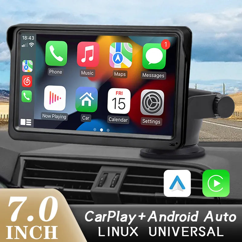 Ecran HD Carplay et Android pour Voiture