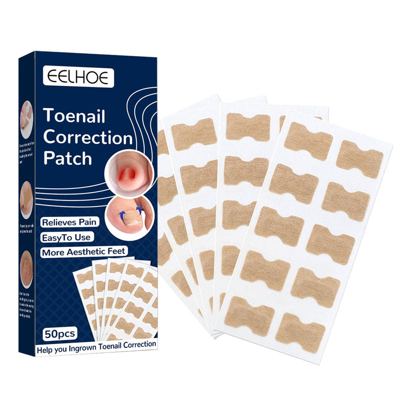 50x Patchs correcteurs d'ongles incarnés