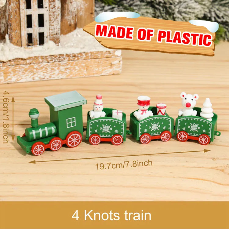 Mini train de Noël en Bois