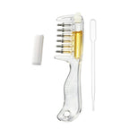 Peigne Applicateur d’Huile Capillaire pour Cuir Chevelu avec Réservoir Intégré & Dents Métalliques Rotatives – 1 ACHETÉ = 1 OFFERT