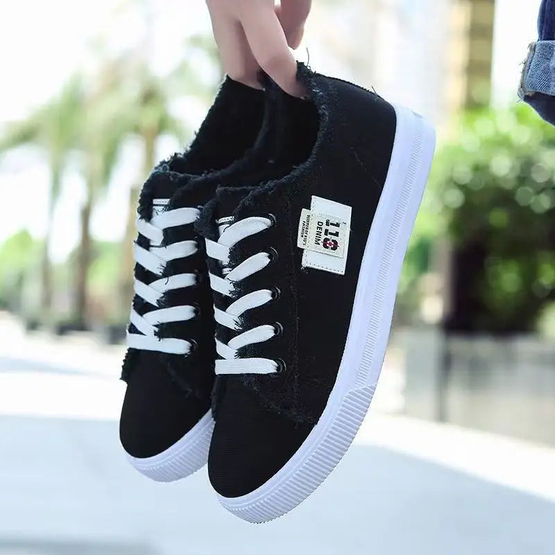 Baskets Tendance en Toile Femme – Chaussures Légères et Confortables à Style Décontracté