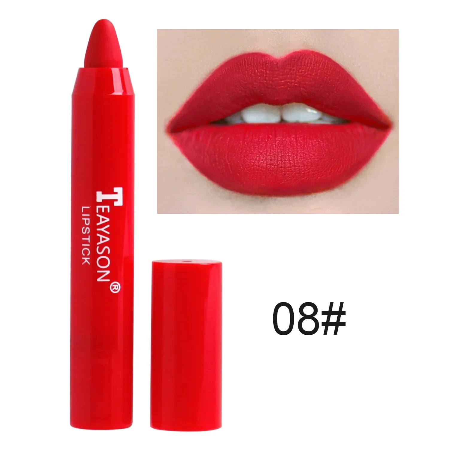 Coffret de 10 Teintes de Crayons Rouge à lèvres Mat