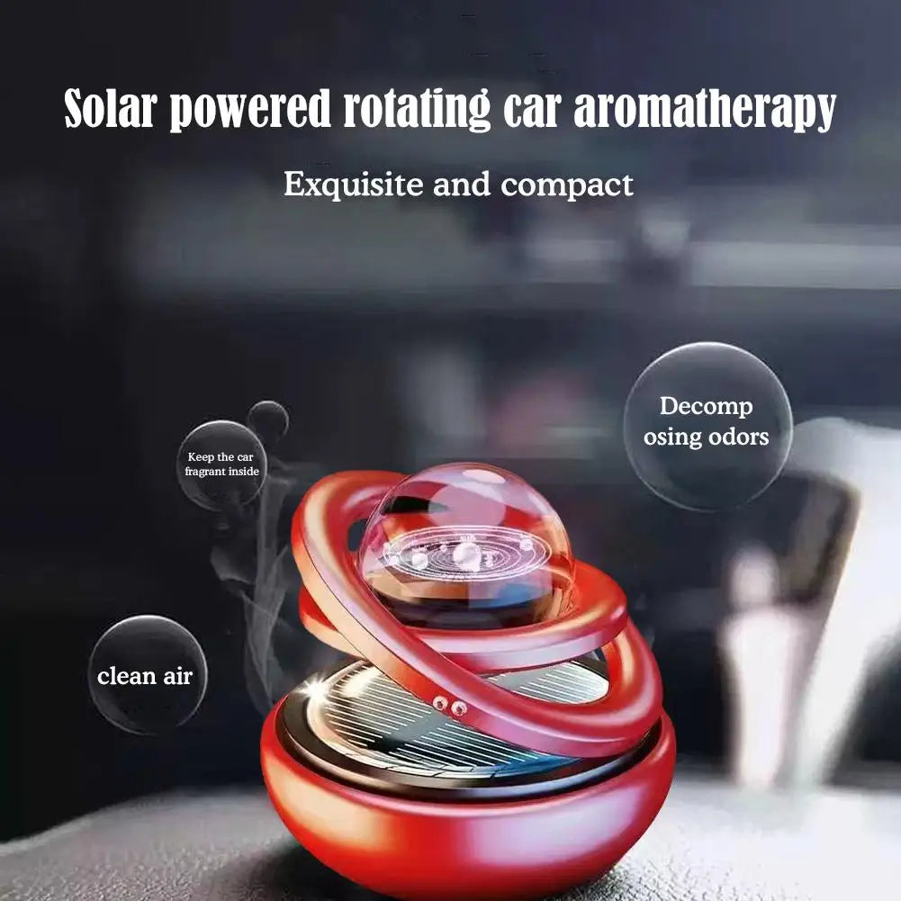 Diffuseur de Voiture d'Aromathérapie à Rotation Solaire