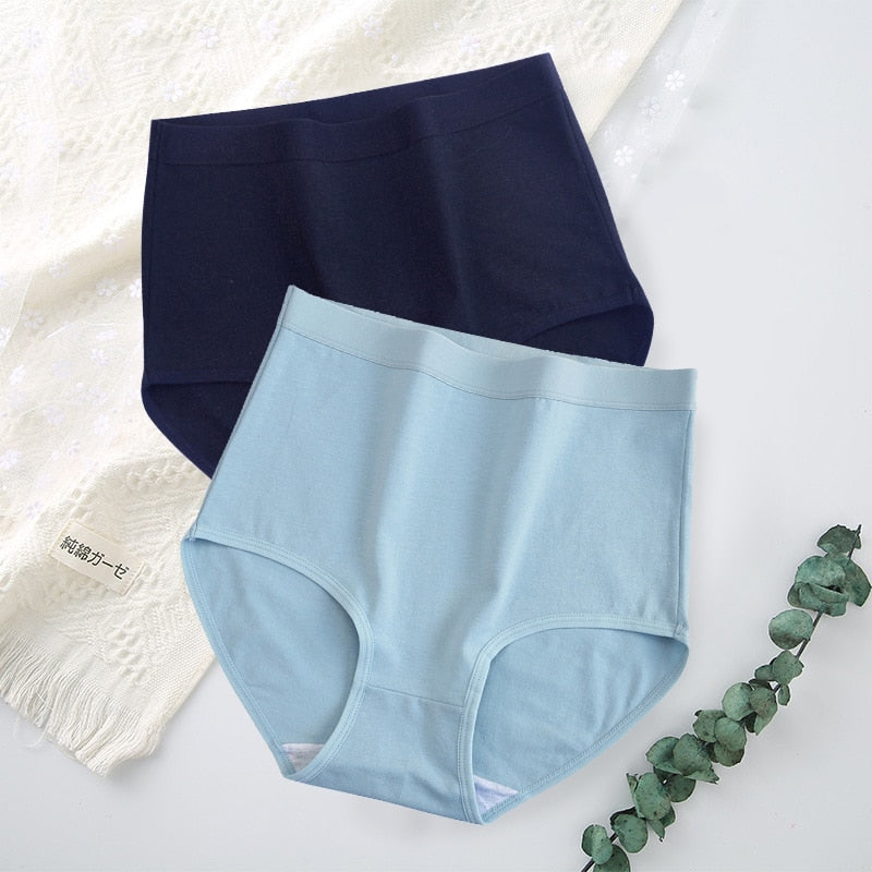 Lot de 2 Culottes taille haute en coton