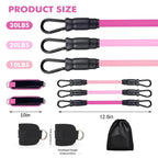 Ensemble Sangles de Cheville & Bandes de Résistance en TPE – Fitness, Musculation, Pilates & CrossFit Femme