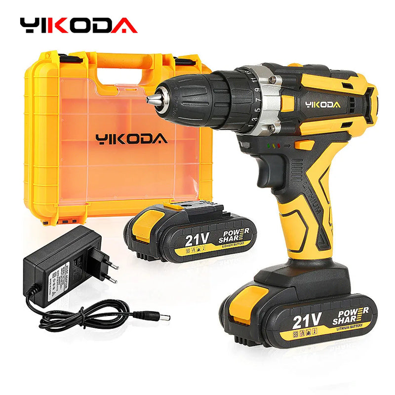 YIKODA perceuse sans fil 21V Rechargeable