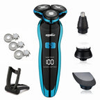 Rasoir Électrique Visage, Cheveux & Corps Étanche + 5 Accessoires OFFERTS