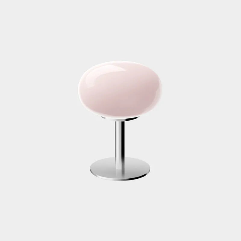 Lampe macaron en verre Rétro années 60