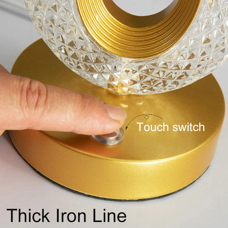 Lampe LED décorative sans-fil - Illumination Cristal