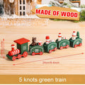 Mini train de Noël en Bois