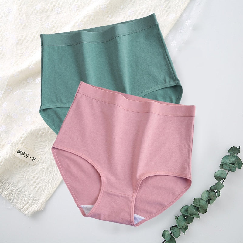Lot de 2 Culottes taille haute en coton