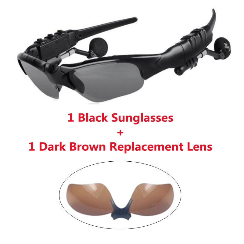 Lunettes de sport polarisée -  Oreillette Bluetooth 2.0