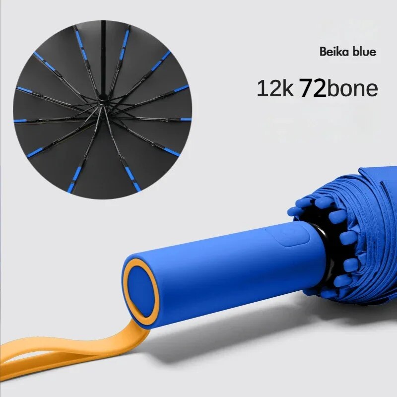 Grand Parapluie ULTRA souple et résistant - 72 arceaux en fibre de verre