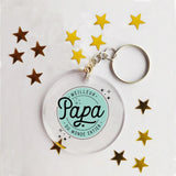 Idée cadeau - Porte-clé acrylique personnalisé papa, maman, tonton, mamie...